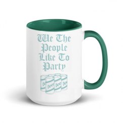 15oz Ceramic Mug with Color Inside