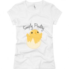 Ladies Slim Fit Basic Promo Jersey Tee