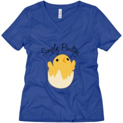 Ladies Relaxed Fit V-Neck Tee