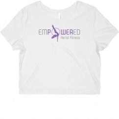 Ladies Slim Fit Crop Top Tee