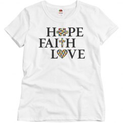 Misses Autism HOPE, FAITH, LOVE T