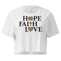 Ladies Festival Cali Crop Top Tee