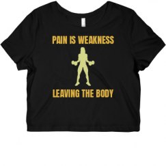 Ladies Slim Fit Crop Top Tee