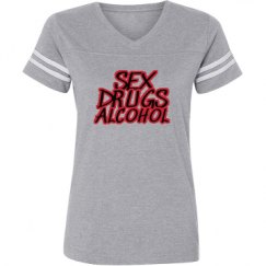 Ladies Relaxed Fit Vintage Sports Tee