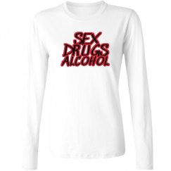 Ladies Relaxed Fit Basic Long Sleeve Tee