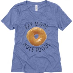 Ladies Relaxed Fit Super Soft Triblend V-Neck Tee