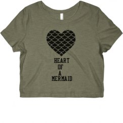 Ladies Slim Fit Crop Top Tee