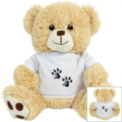 Cute Dog Cat Paw Prints Pattern