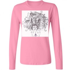 Ladies Relaxed Fit Basic Long Sleeve Tee