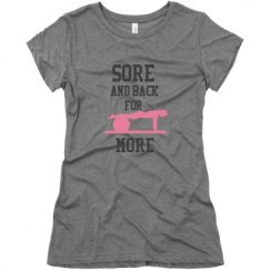 Ladies Slim Fit Super Soft Triblend Tee