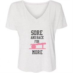 Ladies Flowy Slouchy V-Neck Tee