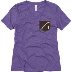Ladies Relaxed Fit Super Soft Triblend V-Neck Tee