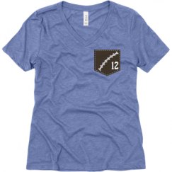 Ladies Relaxed Fit Super Soft Triblend V-Neck Tee