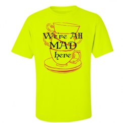 Unisex Ultra Cotton Safety Neon Crewneck Tee