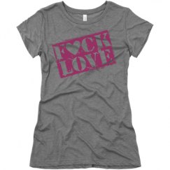 Ladies Slim Fit Super Soft Triblend Tee