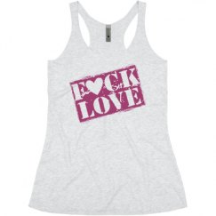 Ladies Slim Fit Super Soft Racerback Triblend Tank