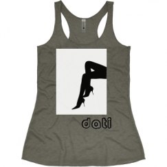 Ladies Slim Fit Super Soft Racerback Triblend Tank