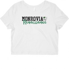 Ladies Slim Fit Crop Top Tee