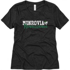 Ladies Relaxed Fit Super Soft Triblend V-Neck Tee