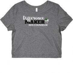 Ladies Slim Fit Crop Top Tee