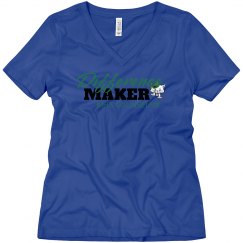 MHS Counselor V-Neck Relaxed White