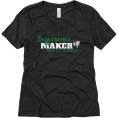 Ladies Relaxed Fit Super Soft Triblend V-Neck Tee