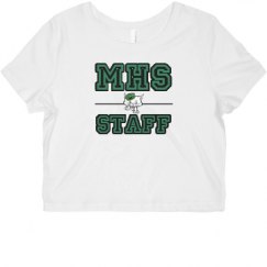 Ladies Slim Fit Crop Top Tee