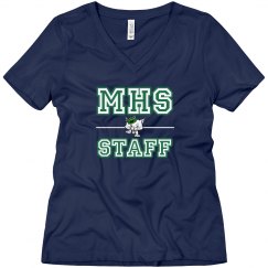 MHS Staff V-Neck Relaxed Black