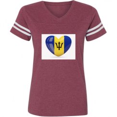 Ladies Relaxed Fit Vintage Sports Tee