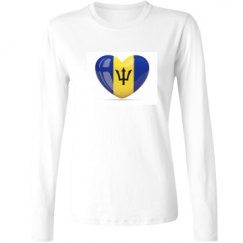 Ladies Relaxed Fit Basic Long Sleeve Tee