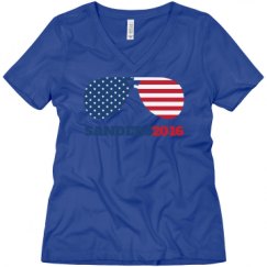 Ladies Relaxed Fit V-Neck Tee