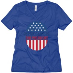 Ladies Relaxed Fit V-Neck Tee