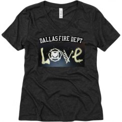 Ladies Relaxed Fit Super Soft Triblend V-Neck Tee