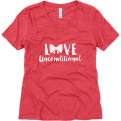 Ladies Relaxed Fit Super Soft Triblend V-Neck Tee