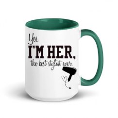 15oz Ceramic Mug with Color Inside