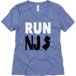 Ladies Relaxed Fit Super Soft Triblend V-Neck Tee