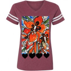 Ladies Relaxed Fit Vintage Sports Tee