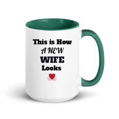 15oz Ceramic Mug with Color Inside