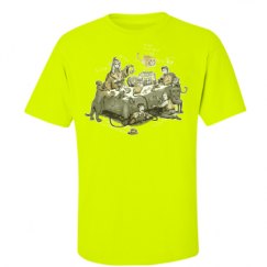 Unisex Ultra Cotton Safety Neon Crewneck Tee