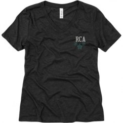Ladies Relaxed Fit Super Soft Triblend V-Neck Tee
