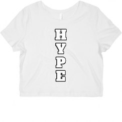 Ladies Slim Fit Crop Top Tee