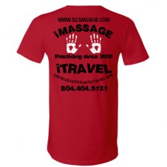 Unisex V-Neck Jersey Tee