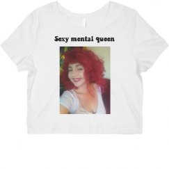 Ladies Slim Fit Crop Top Tee