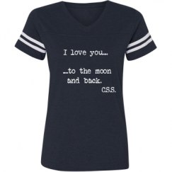 Ladies Relaxed Fit Vintage Sports Tee