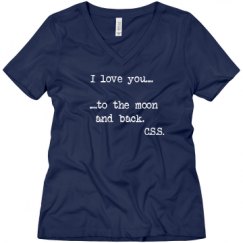 Ladies Relaxed Fit V-Neck Tee