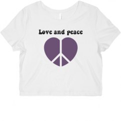 Ladies Slim Fit Crop Top Tee