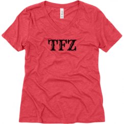 Ladies Relaxed Fit Super Soft Triblend V-Neck Tee