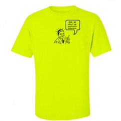 Unisex Ultra Cotton Safety Neon Crewneck Tee