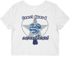 Ladies Slim Fit Crop Top Tee