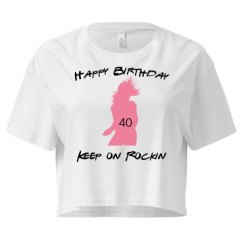 Ladies Festival Cali Crop Top Tee